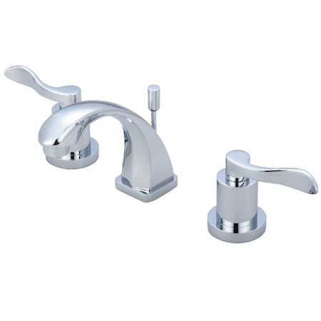 Kingston Brass KS4941DFL NuWave Widespread Bathroom Faucet, Polished Chrome KS4941DFL